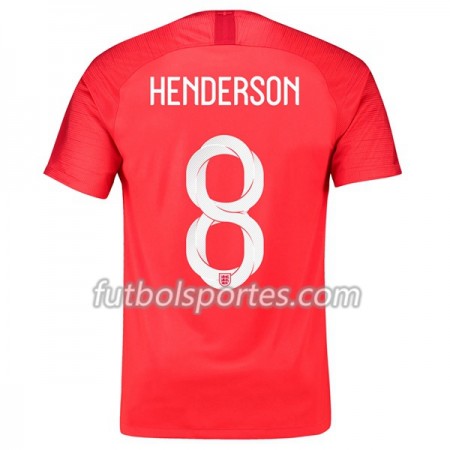 Camisetas Inglaterra Henderson 8 Segunda Equipacion Mundial 2018